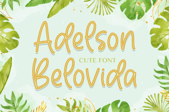 Adelson Belovida: A Playful Script Font for Editorial Design