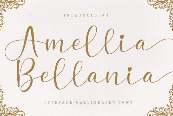 Amellia Bellania: A Delicate Handwritten Font for Elegant Brands