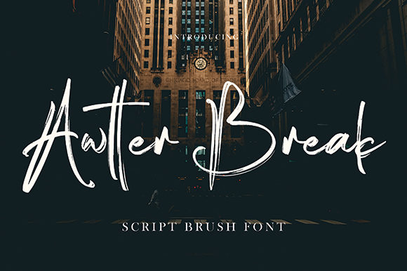 Awtter Break: A Handwritten Typeface for Editorial Design