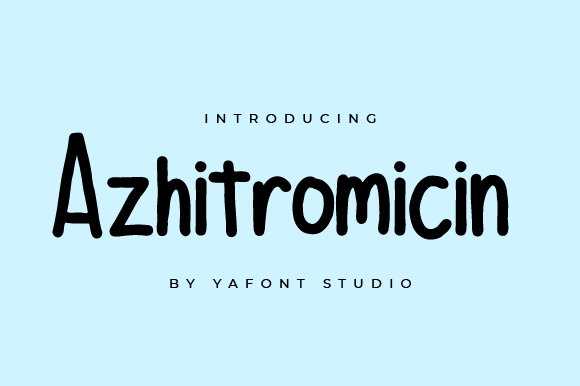 Azhitromicin: A Handwritten Font for Modern Web Design