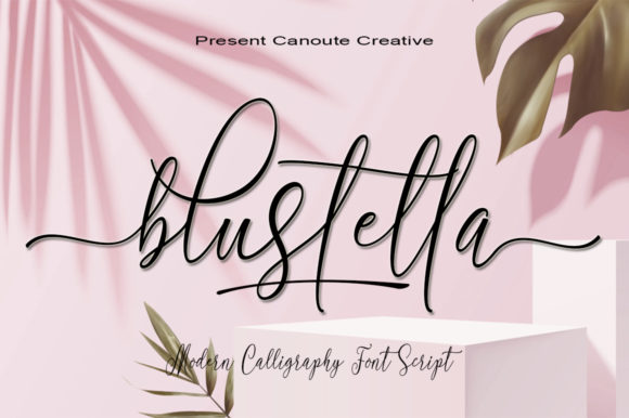 Blustella: A Romantic Script Font for Elegant Branding