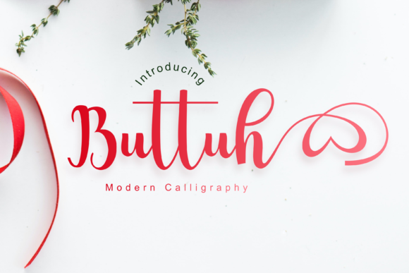 Buttuh: A Flowing Script Font for Editorial Design