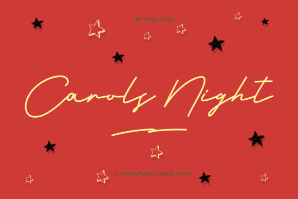 Carols Night: The Handwritten Font for Festive Campaigns