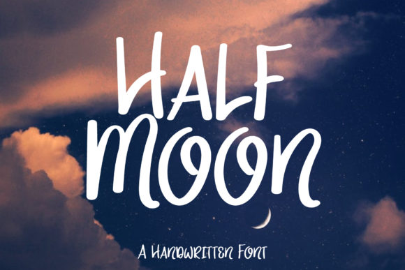 Half Moon: A Quirky Handwritten Font for Editorial Design