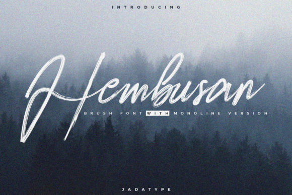 Hembusan: A Modern Handwritten Typeface for Web Design