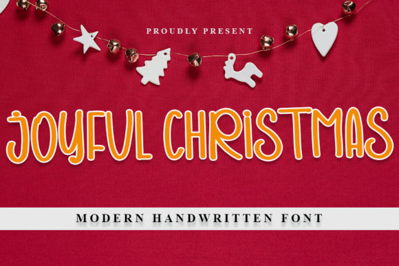 Joyful Christmas: A Handwritten Font for Festive Editorial Design