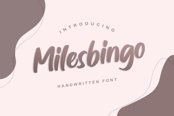 Milesbingo: A Handwritten Font for Modern Web Design