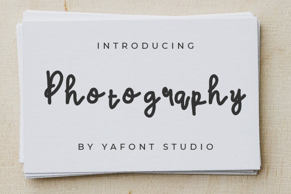 Photography Font: A Sweet Typeface for Branding