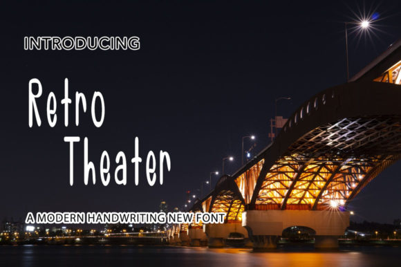 Retro Theater Review: A Bold Script for Brand Identity