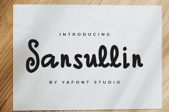 Sansullin: A Handwritten Typeface for Modern Web Design