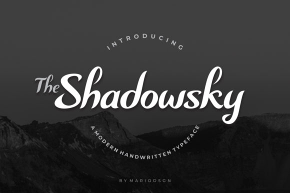 Shadowsky: A Modern Handwritten Font for Strong Branding