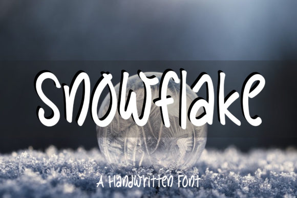 Snowflake Font: A Handwritten Typeface for Makers