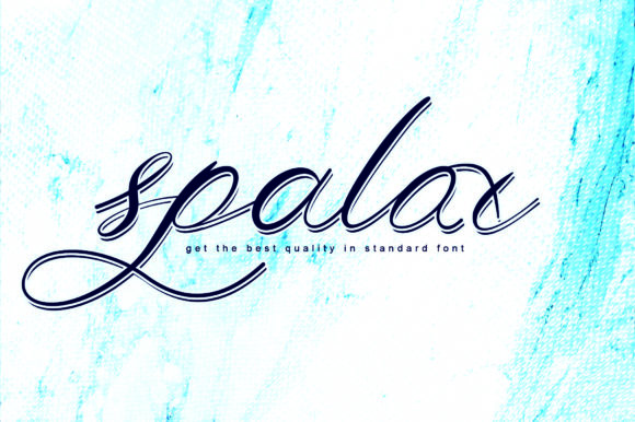 Spalox: A Smooth Script Typeface for Editorial Design