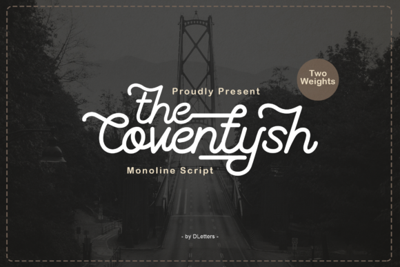 The Coventysh: A Vintage Script Font for Handmade Brands