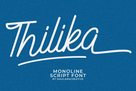 Thilika: A Refined Script Typeface for Editorial Design