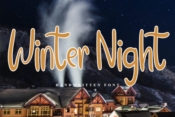 Winter Night Font: A Relaxed Script for Editorial Design