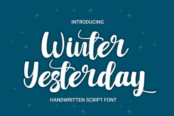 Winter Yesterday: A Handwritten Font for Authentic Branding